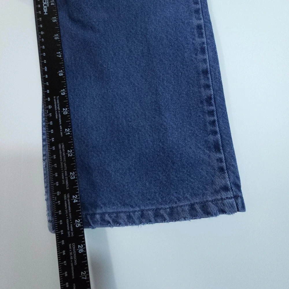 Levi's 517 Mens 33x29 Blue Y2K Bootcut‎ Jeans Faded Distressed Streetwear Denim